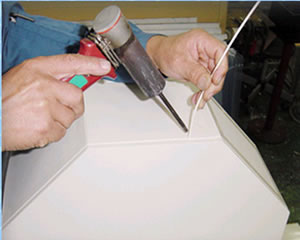 PVC溶接接着容器　真空成形